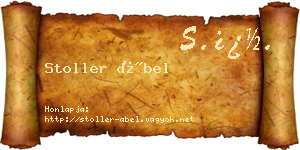 Stoller Ábel névjegykártya